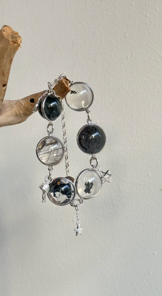 afterdark special mineral · dark matter · original design natural special mineral ghost crystal bracelet