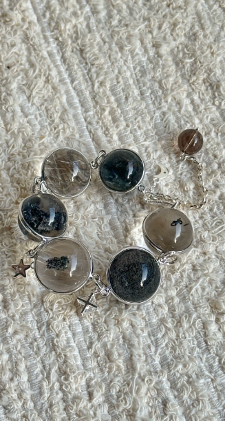 Afterdark Special Mineral · Dark Matter · Original Design Natural Special Mineral Ghost Crystal Bracelet