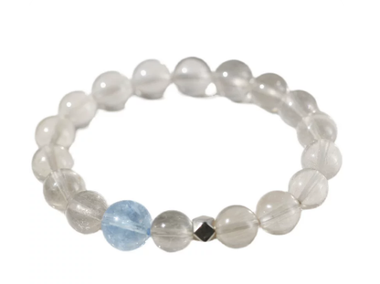 Gentleman Cat MEMO, same style as Lu Si, buy gray rabbit fur angel bracelet with Lapis Lazuli
