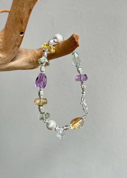 Duobao · Original Design [Spring Dawn and Dusk] Natural Duobao Crystal Bracelet for Wealth, Career, Love, and Good Luck