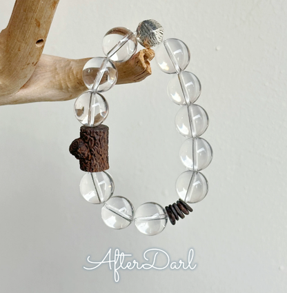 Dawn Afterdaek [Silent Agarwood] Natural Double-A White Crystal Agarwood Bracelet – Good Luck and Wealth Gift