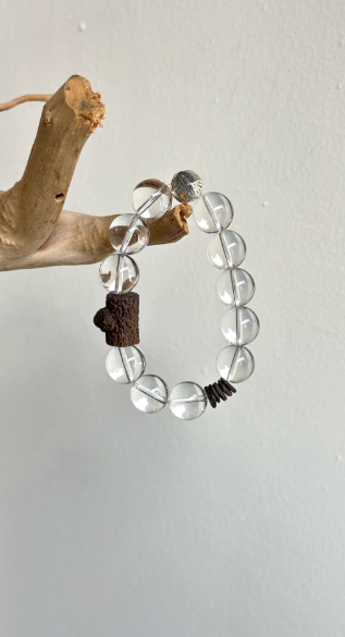 dawn afterdaek [silent agarwood] natural double-a white crystal agarwood bracelet – good luck and wealth gift