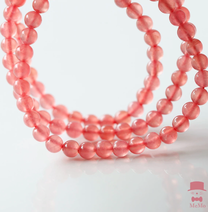 Gentleman Cat MEMO Crystal - Natural Ice-Grade Old Mine Rhodochrosite and Rhodonite Multi-Layer Crystal Bracelet